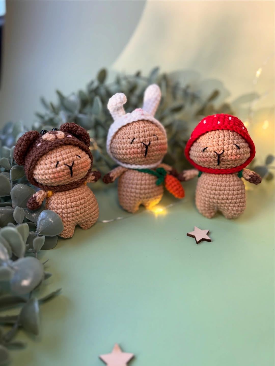 Capybaras custom gift amigurumi